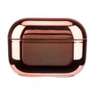 For AirPods Pro Electroplated PC Earphones Shockproof Protective Case(Rose Gold) - 1