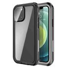 For iPhone 12 mini Waterproof Full Coverage PC + TPU Phone Case (Black) - 1