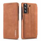 For Samsung Galaxy S22 5G LC.IMEEKE Hon Ancient Series Horizontal Flip Leather Phone Case(Brown) - 1