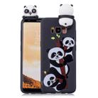 For Galaxy S8 Shockproof Cartoon TPU Protective Case(Three Pandas) - 1