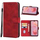 Leather Phone Case For Ulefone Note 12P(Red) - 1