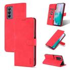 For vivo T1 5G AZNS Skin Feel Calf Texture Horizontal Flip Leather Phone Case(Red) - 1
