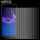 10 PCS 0.26mm 9H 2.5D Tempered Glass Film For Sharp Aquos Sense 4 Plus - 1