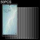 50 PCS 0.26mm 9H 2.5D Tempered Glass Film For Sharp Aquos Sense 4 - 1