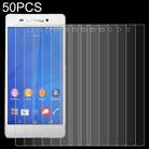 50 PCS 0.26mm 9H 2.5D Tempered Glass Film For Sony Xperia Z3v - 1