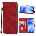 Leather Phone Case For Meizu 18s(Red) - 1