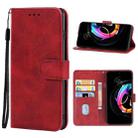 For Motorola Edge 20 Fusion Leather Phone Case(Red) - 1