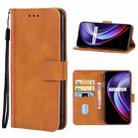 For OPPO Realme V11s 5G Leather Phone Case(Brown) - 1