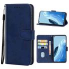 For OPPO Reno7 SE 5G Leather Phone Case(Blue) - 1