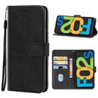 For Samsung Galaxy F02s US Version Leather Phone Case(Black) - 1
