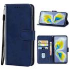 For Tecno Camon 18 Premier Leather Phone Case(Blue) - 1