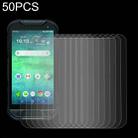 50 PCS 0.26mm 9H 2.5D Tempered Glass Film For Kyocera DuraForce PRO 2 AT&T - 1