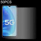 50 PCS 0.26mm 9H 2.5D Tempered Glass Film For OPPO A55s 5G - 1