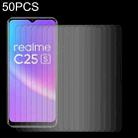 50 PCS 0.26mm 9H 2.5D Tempered Glass Film For OPPO Realme C25s - 1
