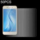 50 PCS 0.26mm 9H 2.5D Tempered Glass Film For vivo Y53 - 1