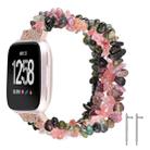 For Fitbit Versa Rough Stone Bracelet Watch Band(Colorful Tourmaline) - 1