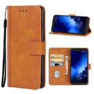 Leather Phone Case For  Alcatel 1x Fingerprint Version(Brown) - 1