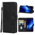 Leather Phone Case For  Alcatel 1x Fingerprint Version(Black) - 1