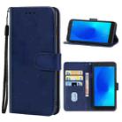 Leather Phone Case For Alcatel 1x(Blue) - 1