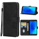 Leather Phone Case For Alcatel 3 2018(Black) - 1