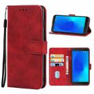 Leather Phone Case For Alcatel 3C 2018(Red) - 1