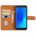 Leather Phone Case For Alcatel 3C 2018(Brown) - 3