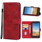 Leather Phone Case For Alcatel Tetra(Red) - 1