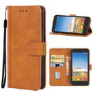 Leather Phone Case For Alcatel Tetra(Brown) - 1