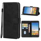 Leather Phone Case For Alcatel Tetra(Black) - 1