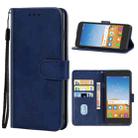 Leather Phone Case For Alcatel Tetra(Blue) - 1