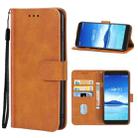 Leather Phone Case For Alcatel 7(Brown) - 1