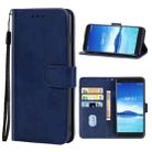 Leather Phone Case For Alcatel 7(Blue) - 1