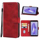 Leather Phone Case For BQ Aquaris C(Red) - 1