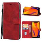 Leather Phone Case For BQ Vsmart Joy 1 Plus(Red) - 1
