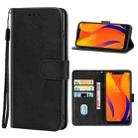 Leather Phone Case For BQ Vsmart Joy 1 Plus(Black) - 1