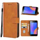 Leather Phone Case For Infinix Itel A35(Brown) - 1