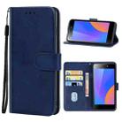 Leather Phone Case For Infinix Itel A35(Blue) - 1