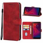 Leather Phone Case For Lenovo K5 Play(Red) - 1