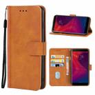 Leather Phone Case For Lenovo K5 Play(Brown) - 1