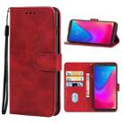 Leather Phone Case For Lenovo K5 Pro(Red) - 1