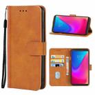 Leather Phone Case For Lenovo K5 Pro(Brown) - 1