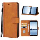 Leather Phone Case For Meizu 15(Brown) - 1