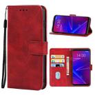 Leather Phone Case For Meizu 16X(Red) - 1