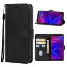 Leather Phone Case For Meizu 16X(Black) - 1