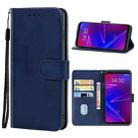 Leather Phone Case For Meizu 16X(Blue) - 1