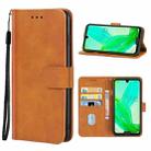 Leather Phone Case For Sharp Aquos R2(Brown) - 1