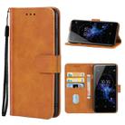 Leather Phone Case For Sony Xperia XZ2 Premium(Brown) - 1
