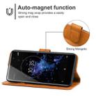 Leather Phone Case For Sony Xperia XZ2 Premium(Brown) - 4