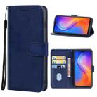 Leather Phone Case For Tecno spark 8(Blue) - 1