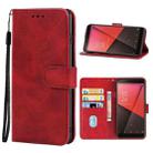 Leather Phone Case For Vodafone Smart N9(Red) - 1